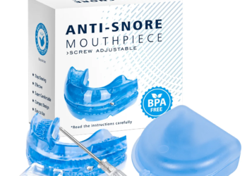 Adjustable Anti-Snoring Mouthpiece Device Night Time Teeth Mouthguard & Sleeping Bite Guard for Bruxism & Stop Snoring
