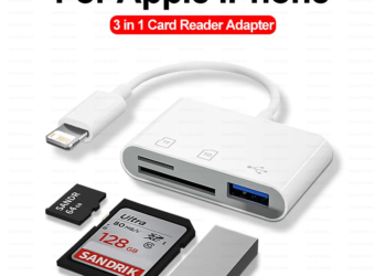 3 In 1 SD TF Card Reader For Apple iPhone 14 12 13 11 Pro Max XR XS USB C Camera Converter For iPad Android Laptop OTG Adapter