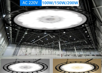 High Bay LED Light UFO Super Bright AC220V 200W 300W Waterproof Atelier Garage Industrial For Garage Warehouse LED Ceiling Lamps