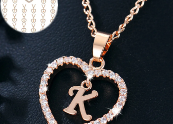 Letter Necklace 26 Letter Zircon Love Necklace Jewelry Love Pendant