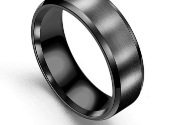 Fashion Charm Jewelry ring men stainless steel Black Rings For Women Custom Engrave Name